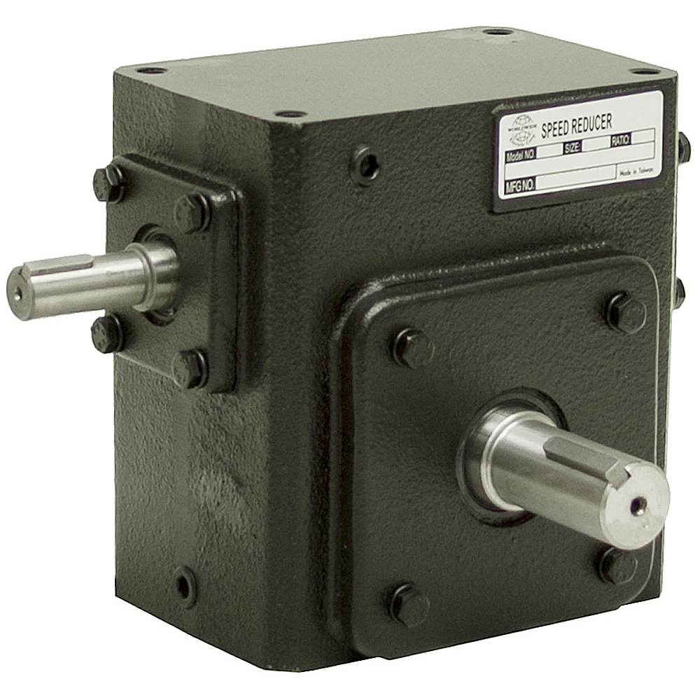 5:1 Right Angle Cast Iron Worm Gear Reducer 5.24 HP Right